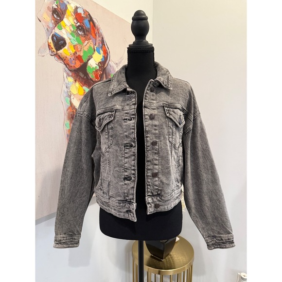 wild fable Jackets & Blazers - Wild Fable Gray Acid Wash Denim Jacket Size S